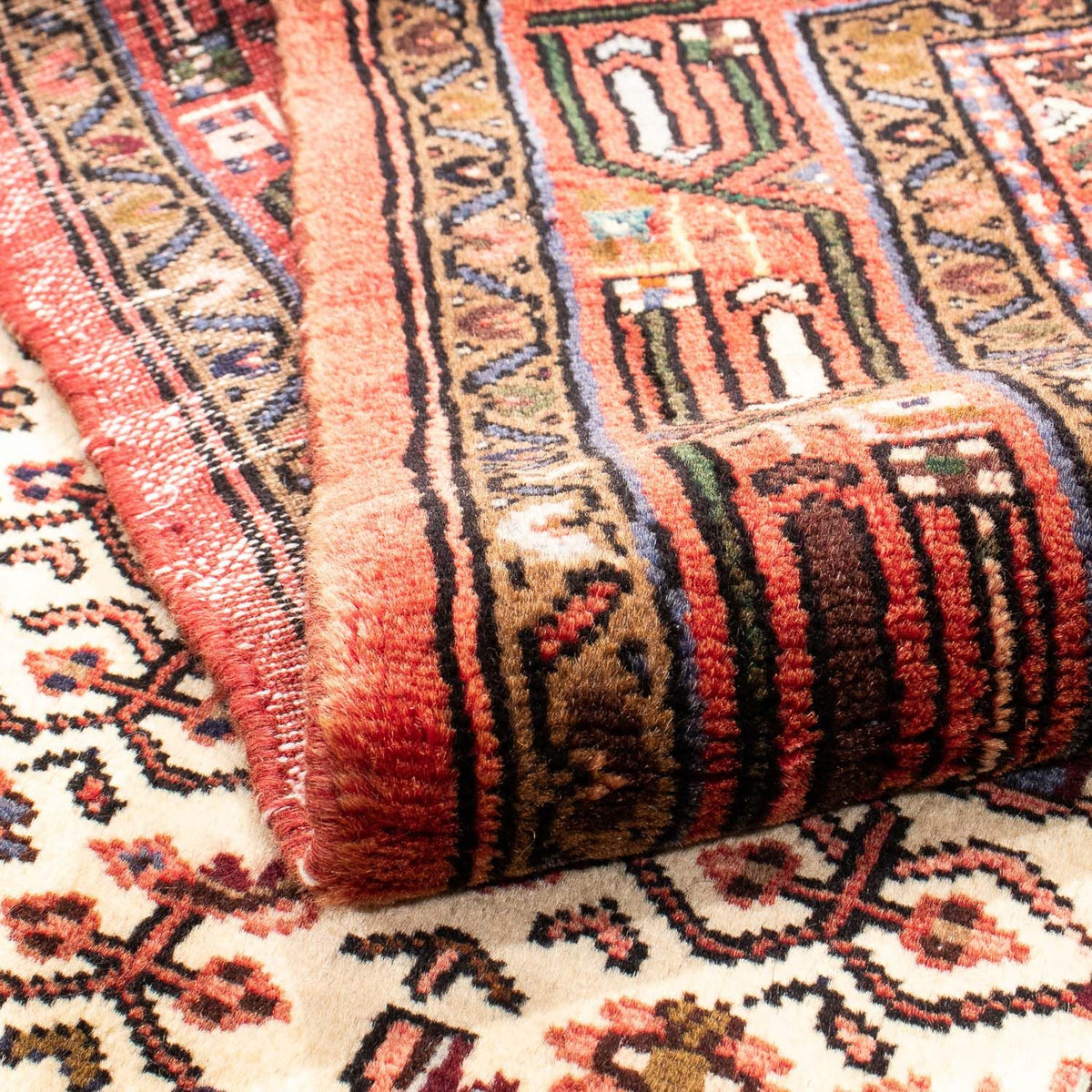 Tapis persan - Nomadic - 160 x 106 cm - beige