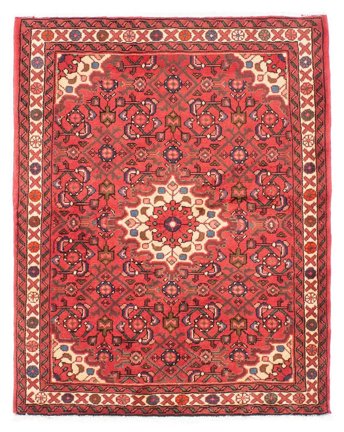 Tapis persan - Nomadic - 140 x 106 cm - rouge