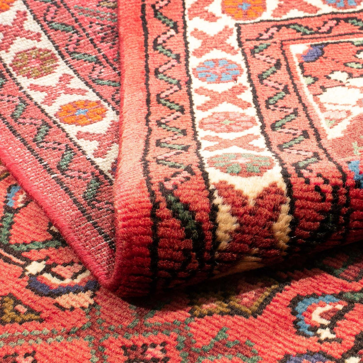 Tapis persan - Nomadic - 140 x 106 cm - rouge