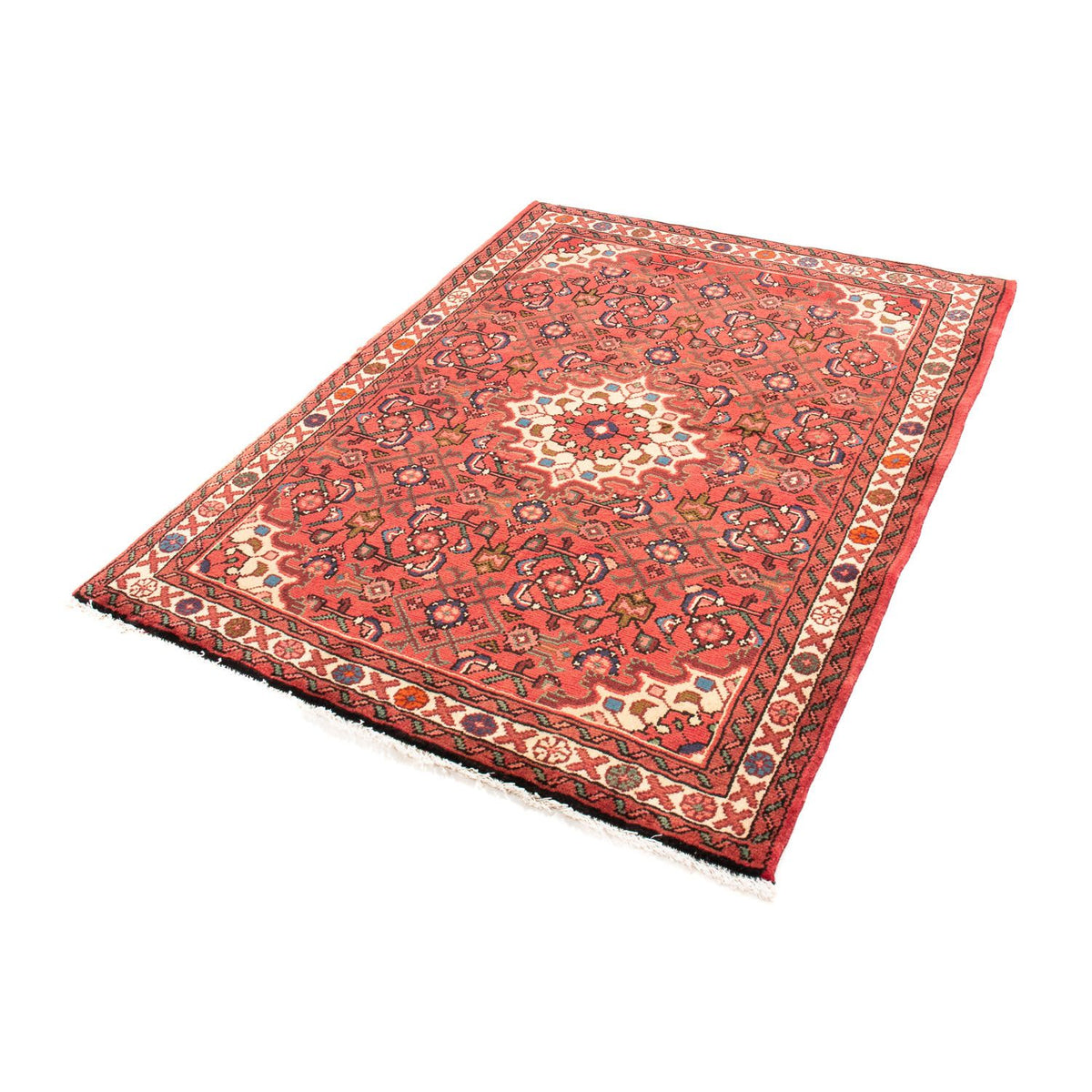 Tapis persan - Nomadic - 140 x 106 cm - rouge