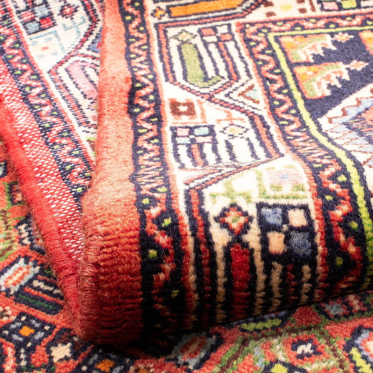 Tapis persan - Nomadic - 146 x 105 cm - rouge