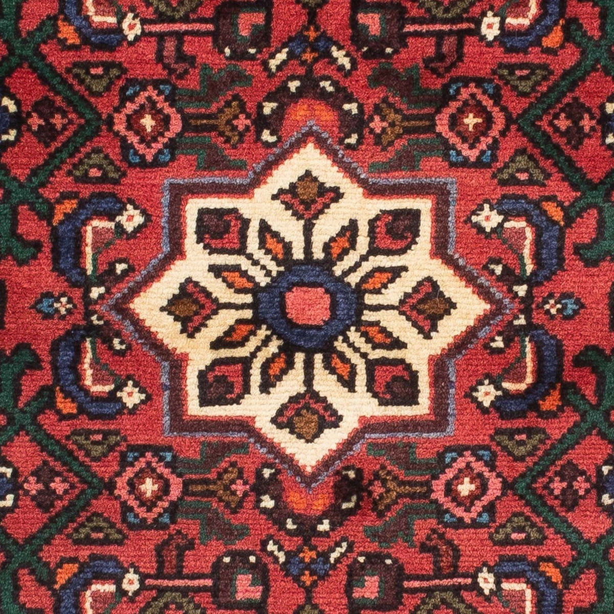 Tapis de couloir Tapis persan - Nomadic - 203 x 70 cm - rouge foncé