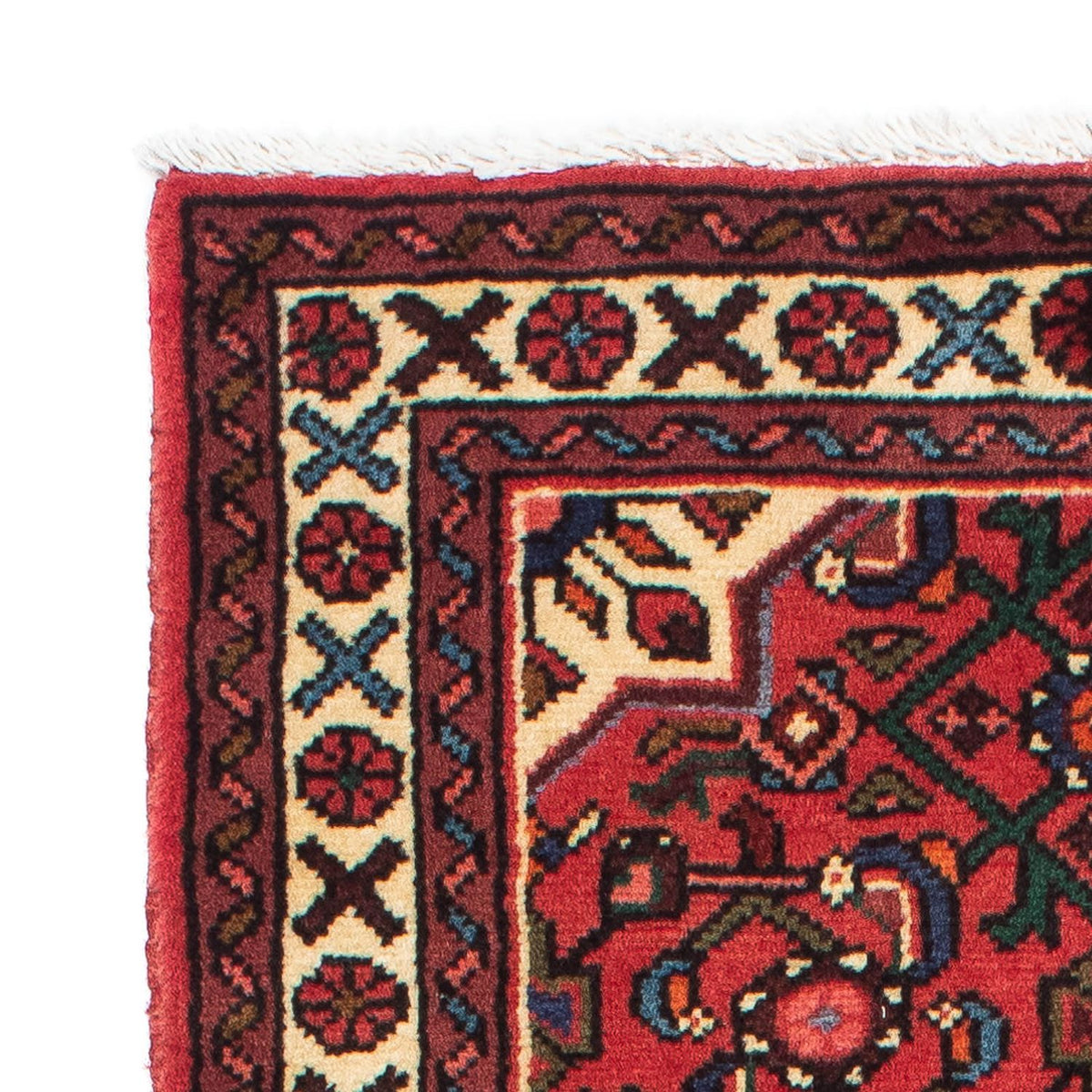 Tapis de couloir Tapis persan - Nomadic - 203 x 70 cm - rouge foncé