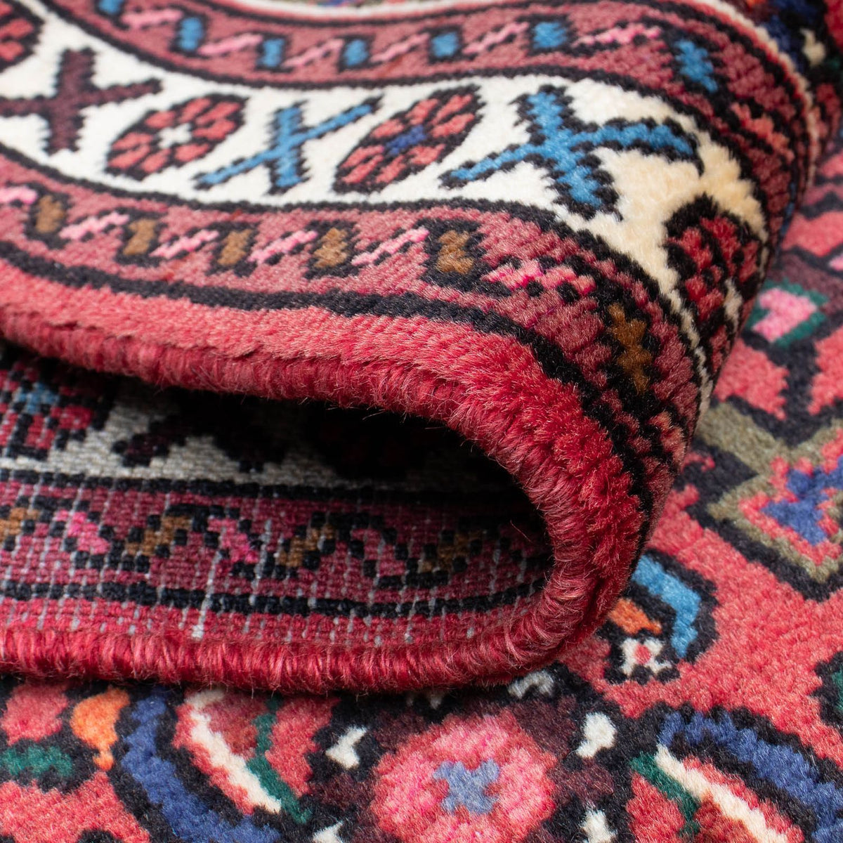 Tapis de couloir Tapis persan - Nomadic - 203 x 70 cm - rouge foncé