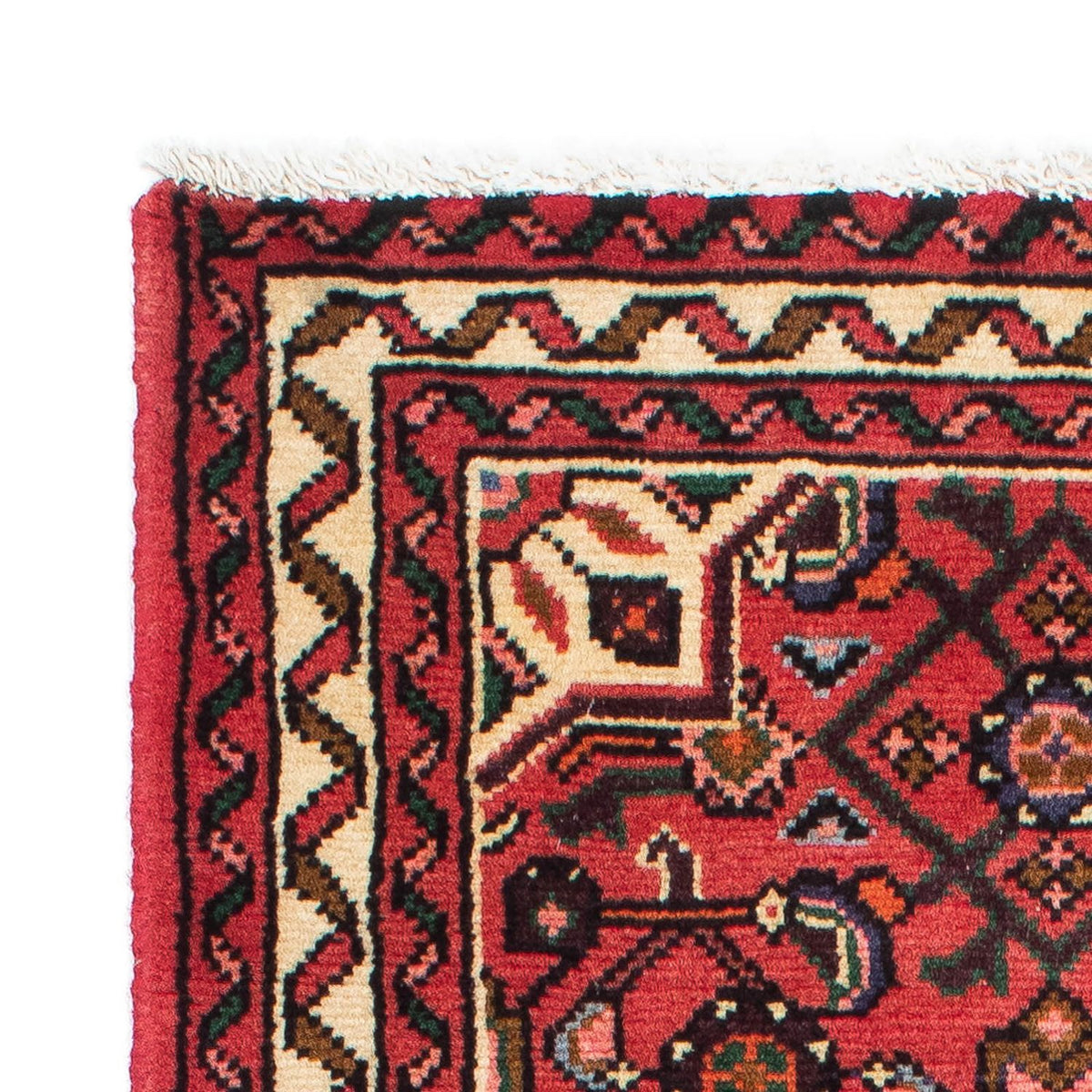 Tapis de couloir Tapis persan - Nomadic - 200 x 73 cm - rouge foncé