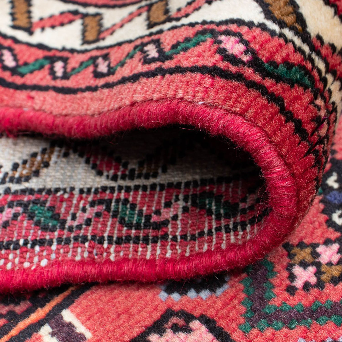 Tapis de couloir Tapis persan - Nomadic - 200 x 73 cm - rouge foncé