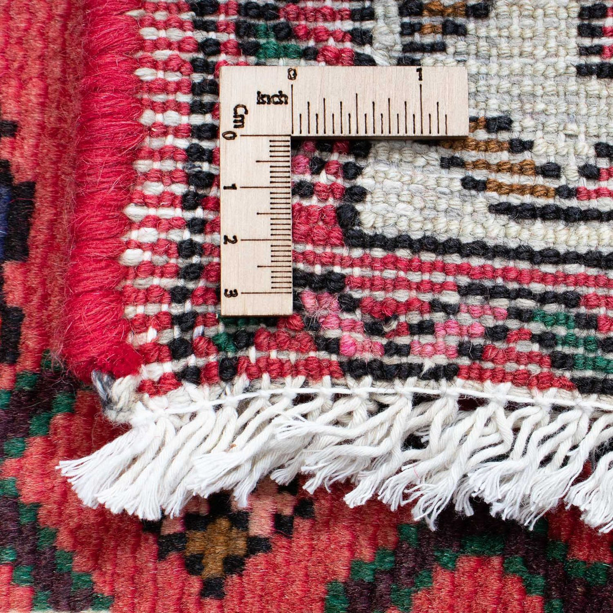 Tapis de couloir Tapis persan - Nomadic - 200 x 73 cm - rouge foncé