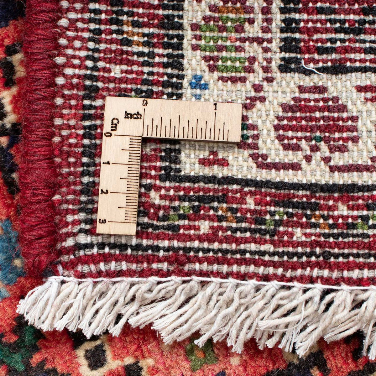 Tapis de couloir Tapis persan - Nomadic - 205 x 70 cm - rouge foncé