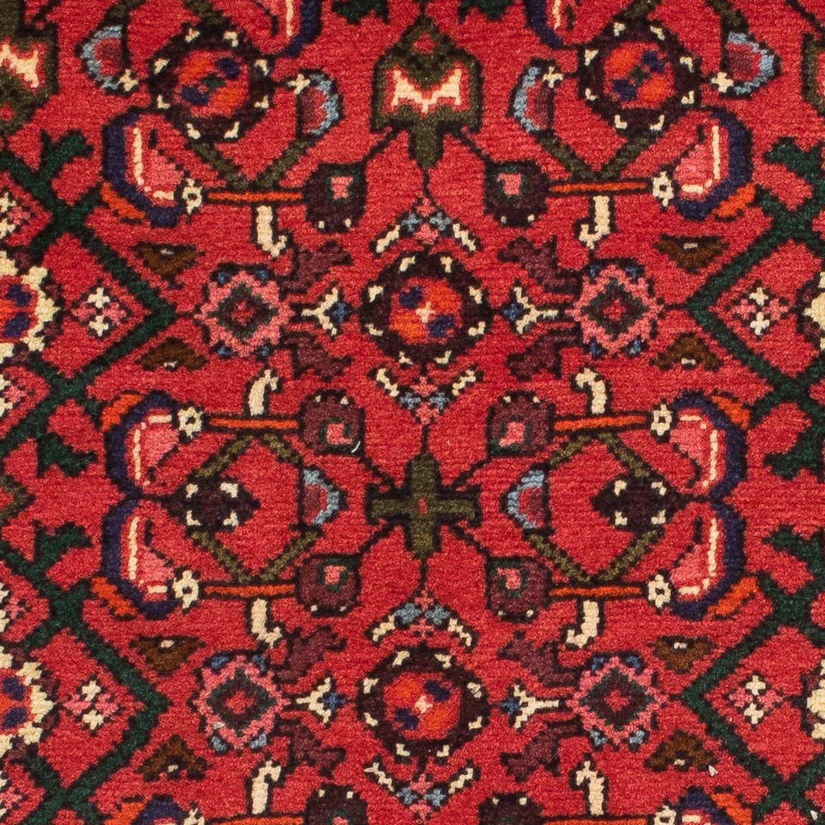 Tapis de couloir Tapis persan - Nomadic - 200 x 76 cm - rouge foncé