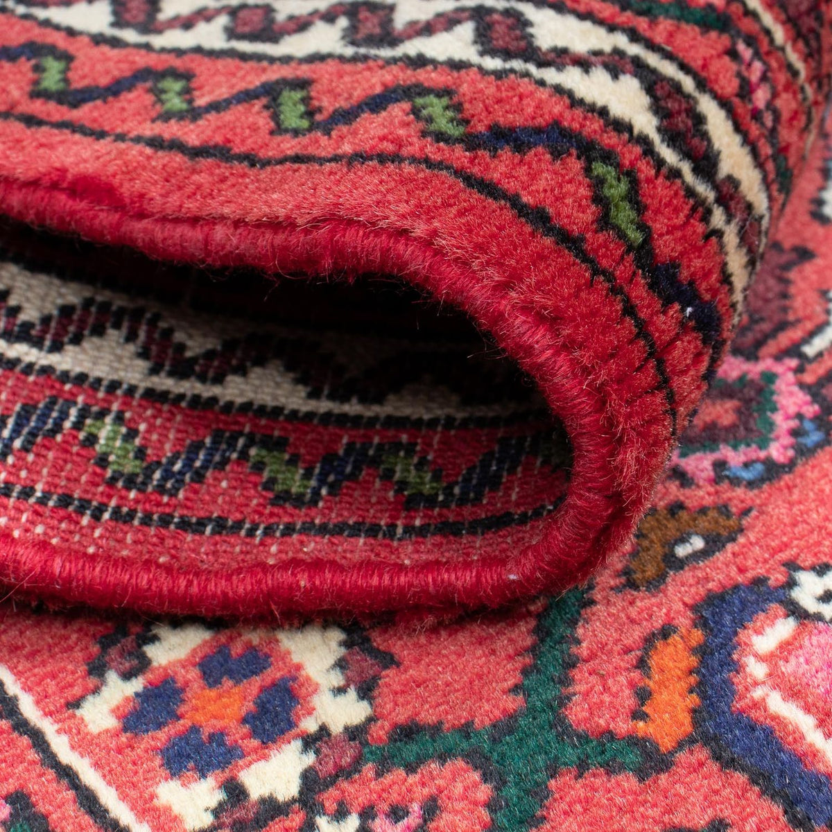 Tapis de couloir Tapis persan - Nomadic - 200 x 76 cm - rouge foncé