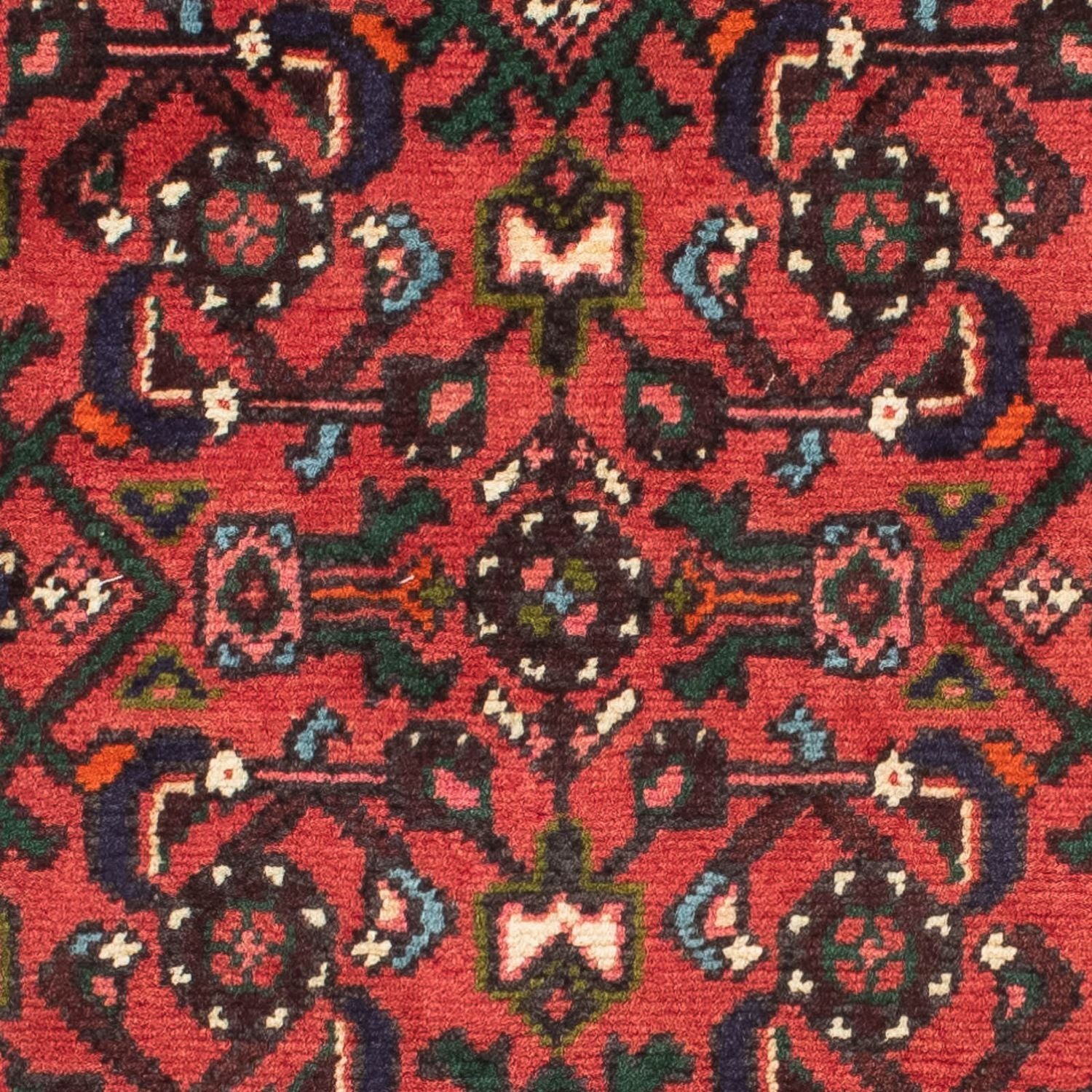 Tapis de couloir Tapis persan - Nomadic - 195 x 70 cm - rouge foncé