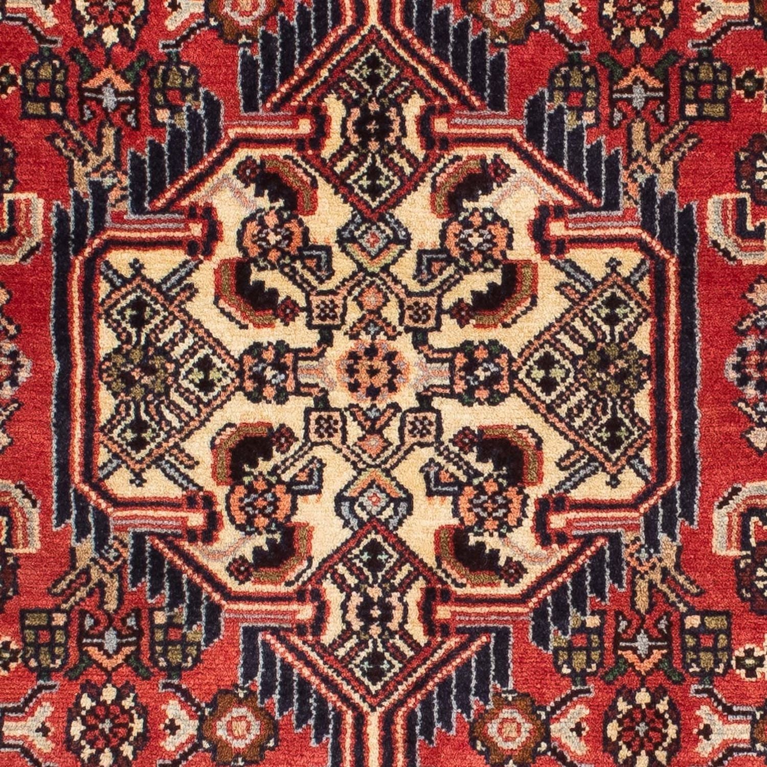 Tapis de couloir Tapis persan - Nomadic - 204 x 82 cm - rouge