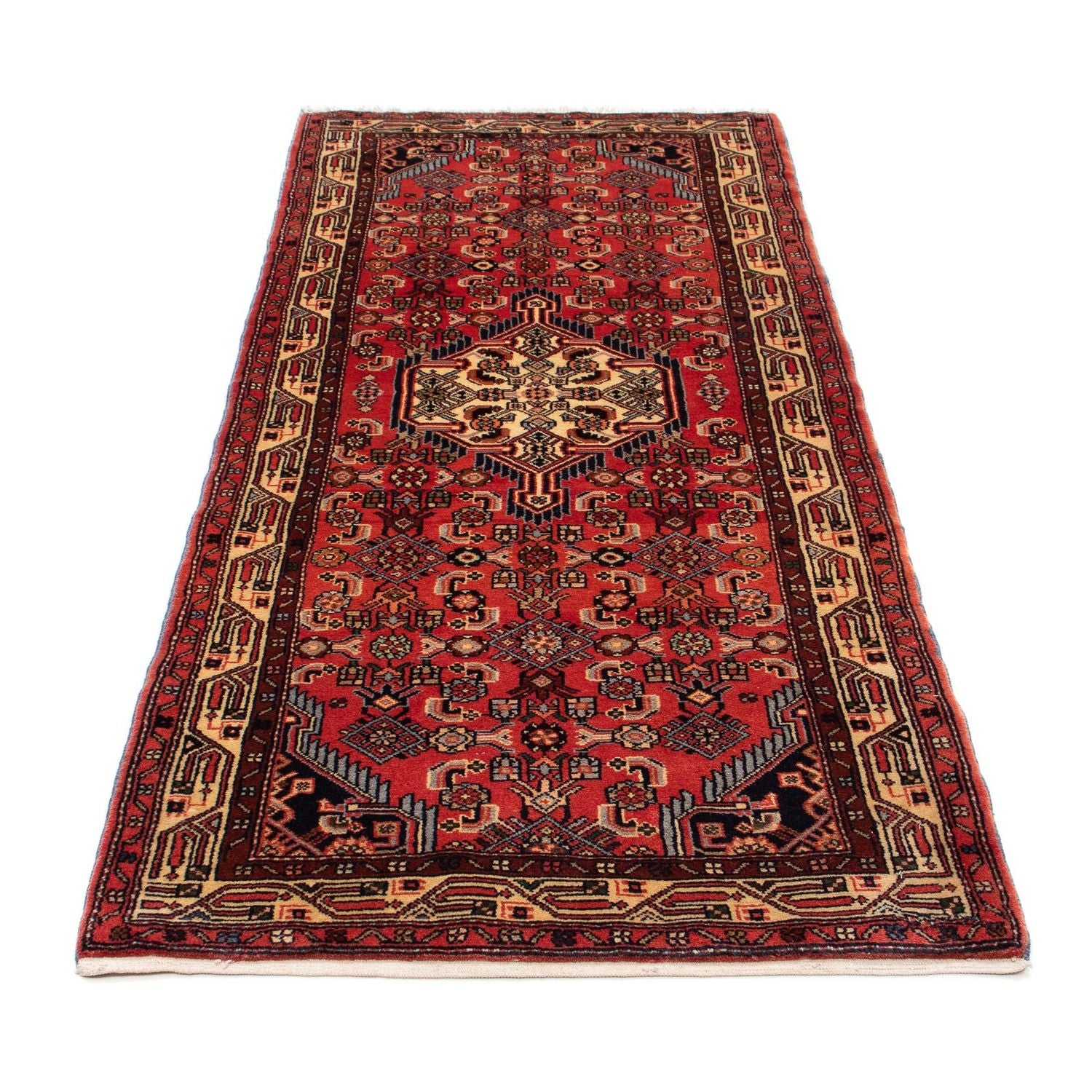 Tapis de couloir Tapis persan - Nomadic - 204 x 82 cm - rouge