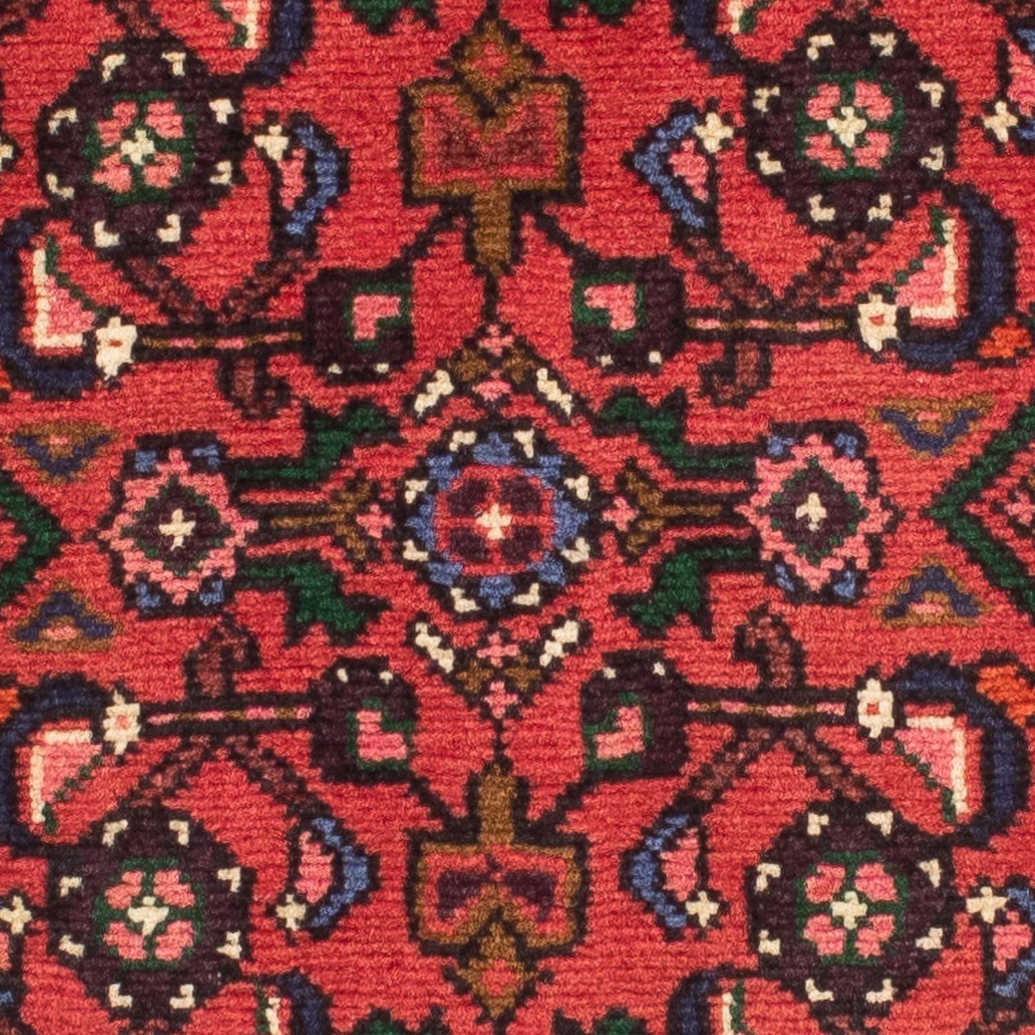 Tapis de couloir Tapis persan - Nomadic - 195 x 68 cm - rouge foncé