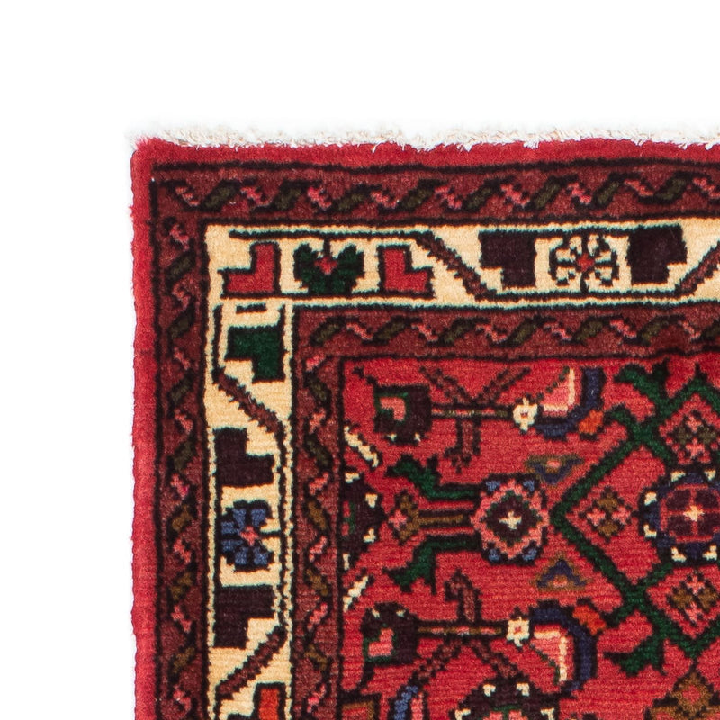 Tapis de couloir Tapis persan - Nomadic - 195 x 68 cm - rouge foncé