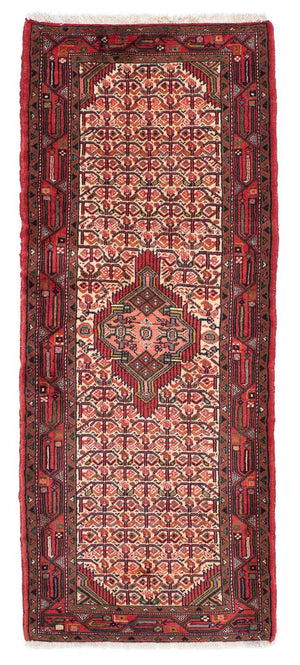 Tapis de couloir Tapis persan - Nomadic - 195 x 76 cm - rouge foncé