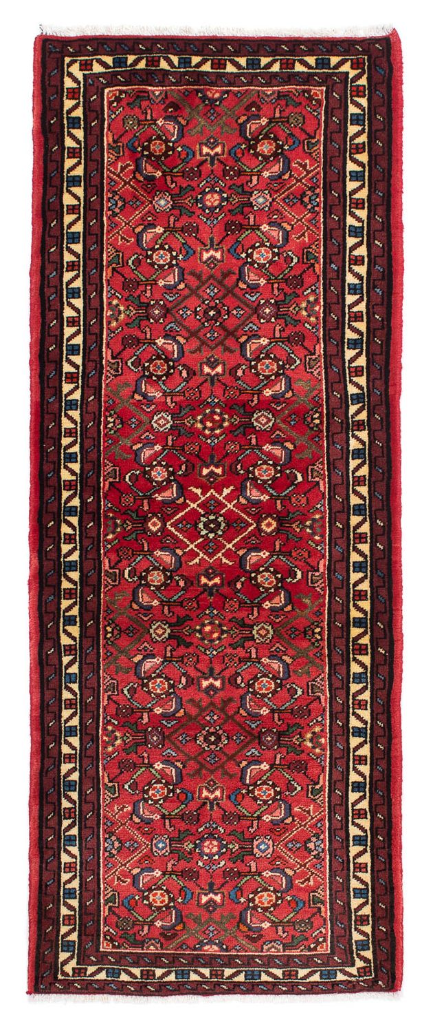 Tapis de couloir Tapis persan - Nomadic - 200 x 78 cm - rouge foncé