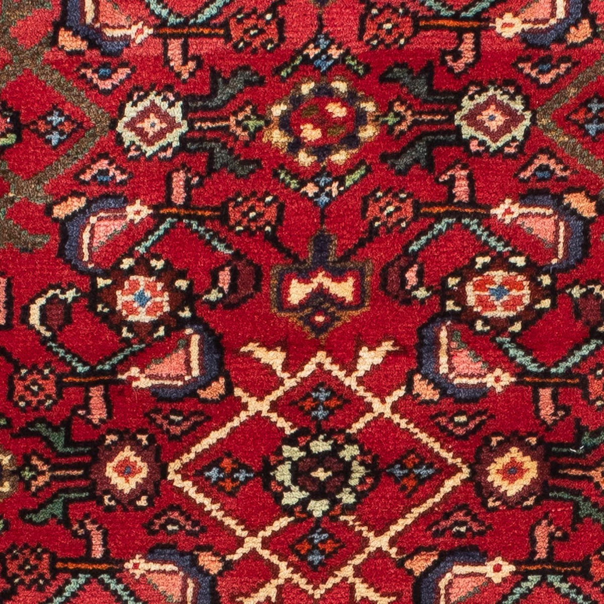 Tapis de couloir Tapis persan - Nomadic - 200 x 78 cm - rouge foncé