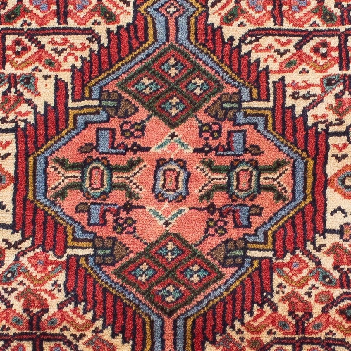 Tapis de couloir Tapis persan - Nomadic - 210 x 78 cm - rouge clair