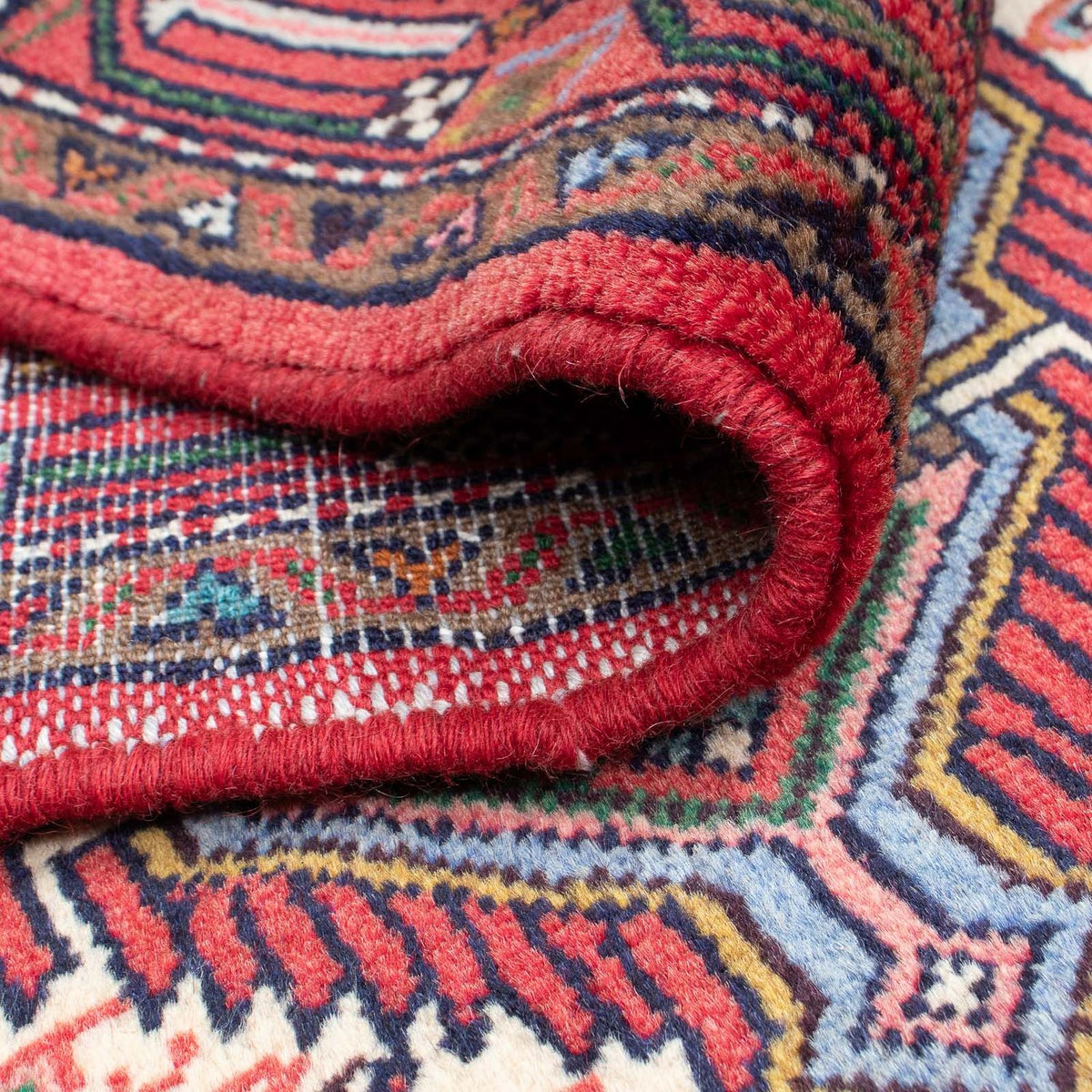 Tapis de couloir Tapis persan - Nomadic - 210 x 78 cm - rouge clair