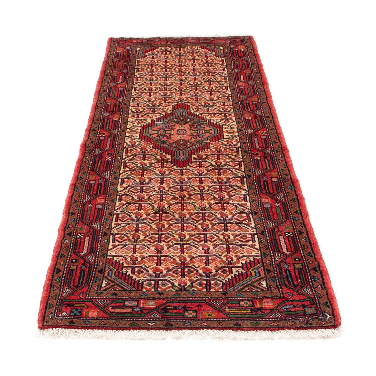 Tapis de couloir Tapis persan - Nomadic - 210 x 78 cm - rouge clair