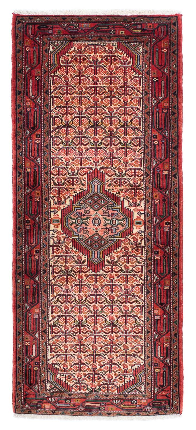 Tapis de couloir Tapis persan - Nomadic - 207 x 86 cm - rouge clair