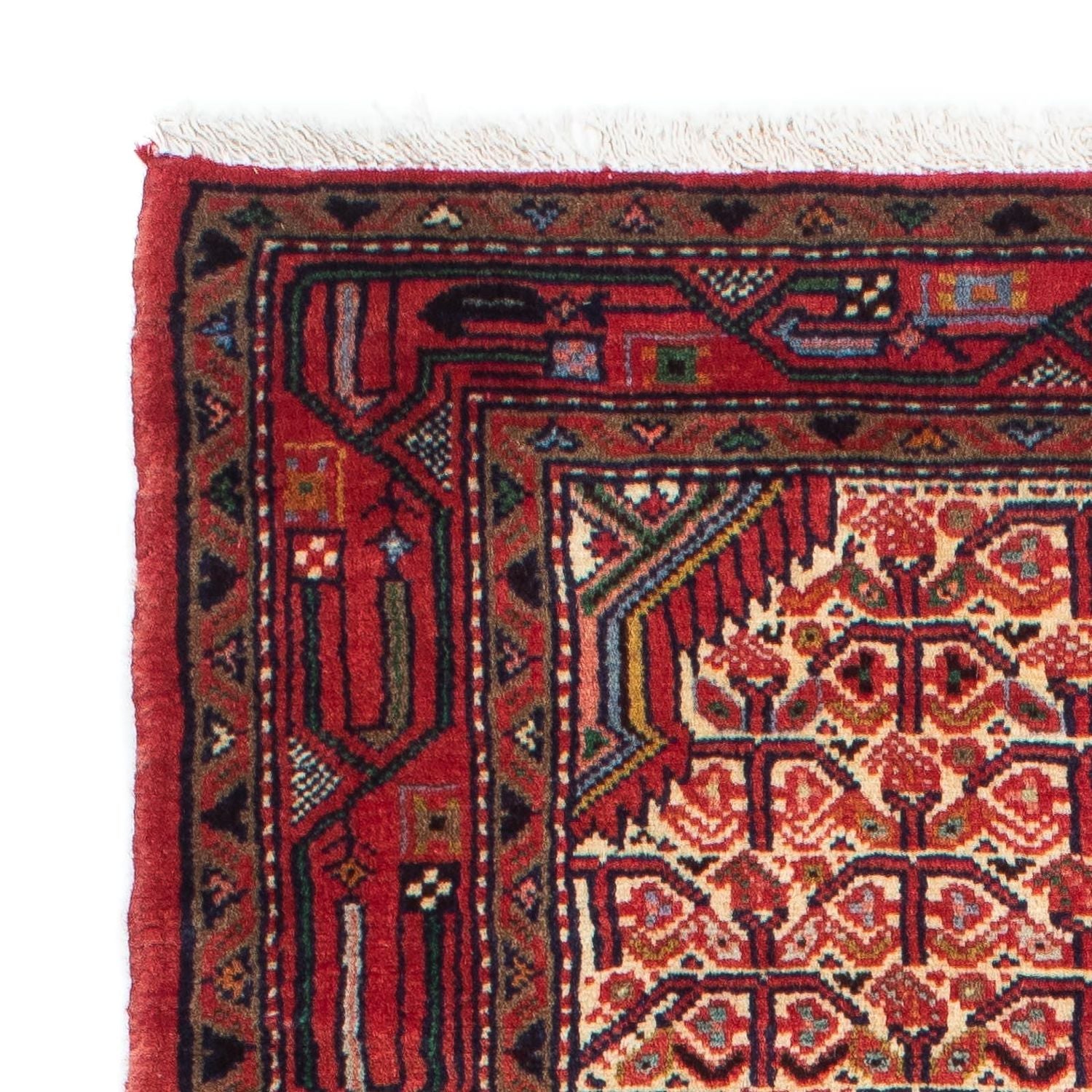 Tapis de couloir Tapis persan - Nomadic - 207 x 86 cm - rouge clair