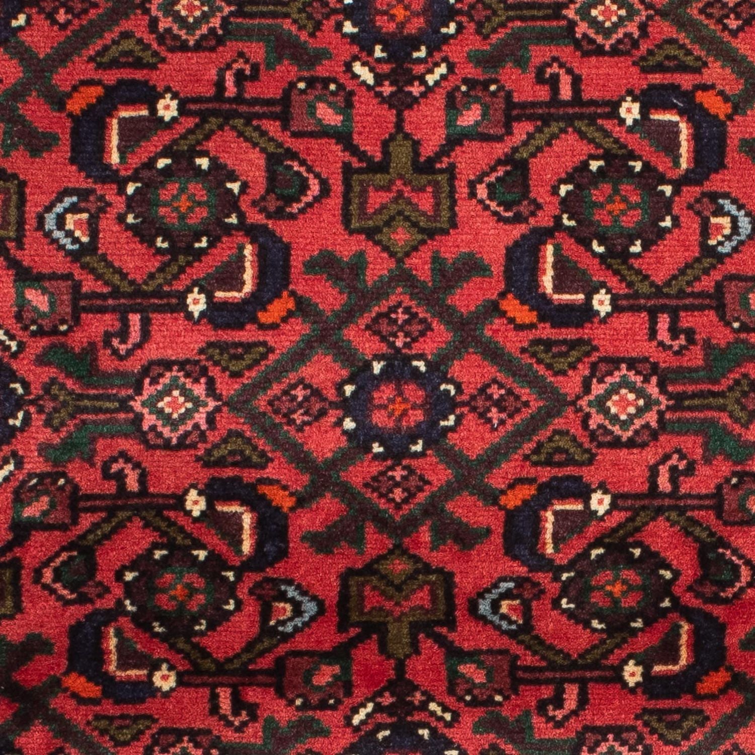 Tapis de couloir Tapis persan - Nomadic - 200 x 73 cm - rouge foncé