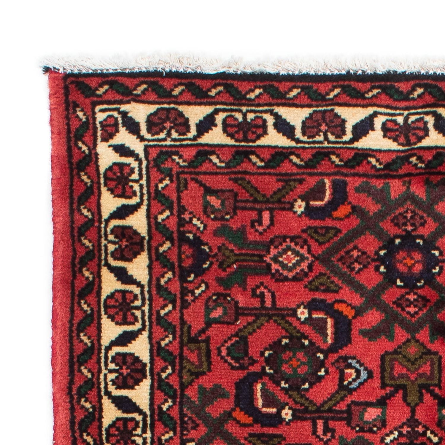 Tapis de couloir Tapis persan - Nomadic - 200 x 73 cm - rouge foncé