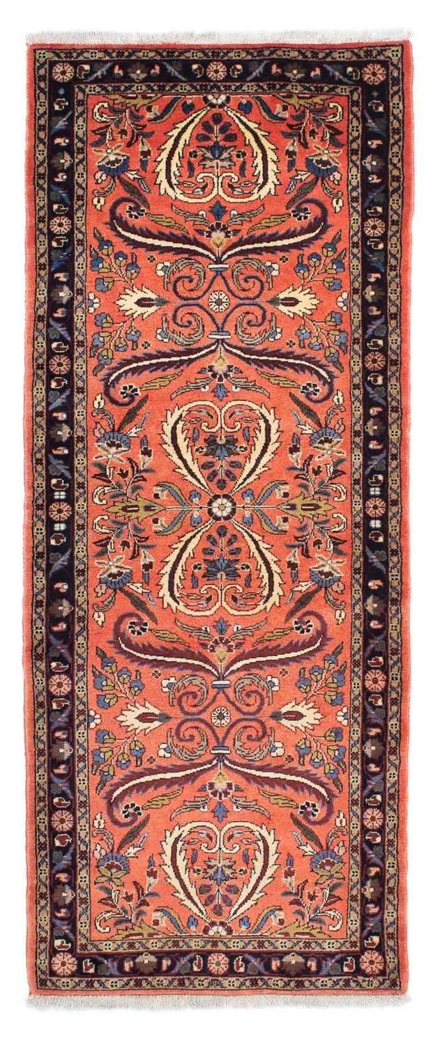 Tapis de couloir Tapis persan - Nomadic - 220 x 83 cm - rouge clair