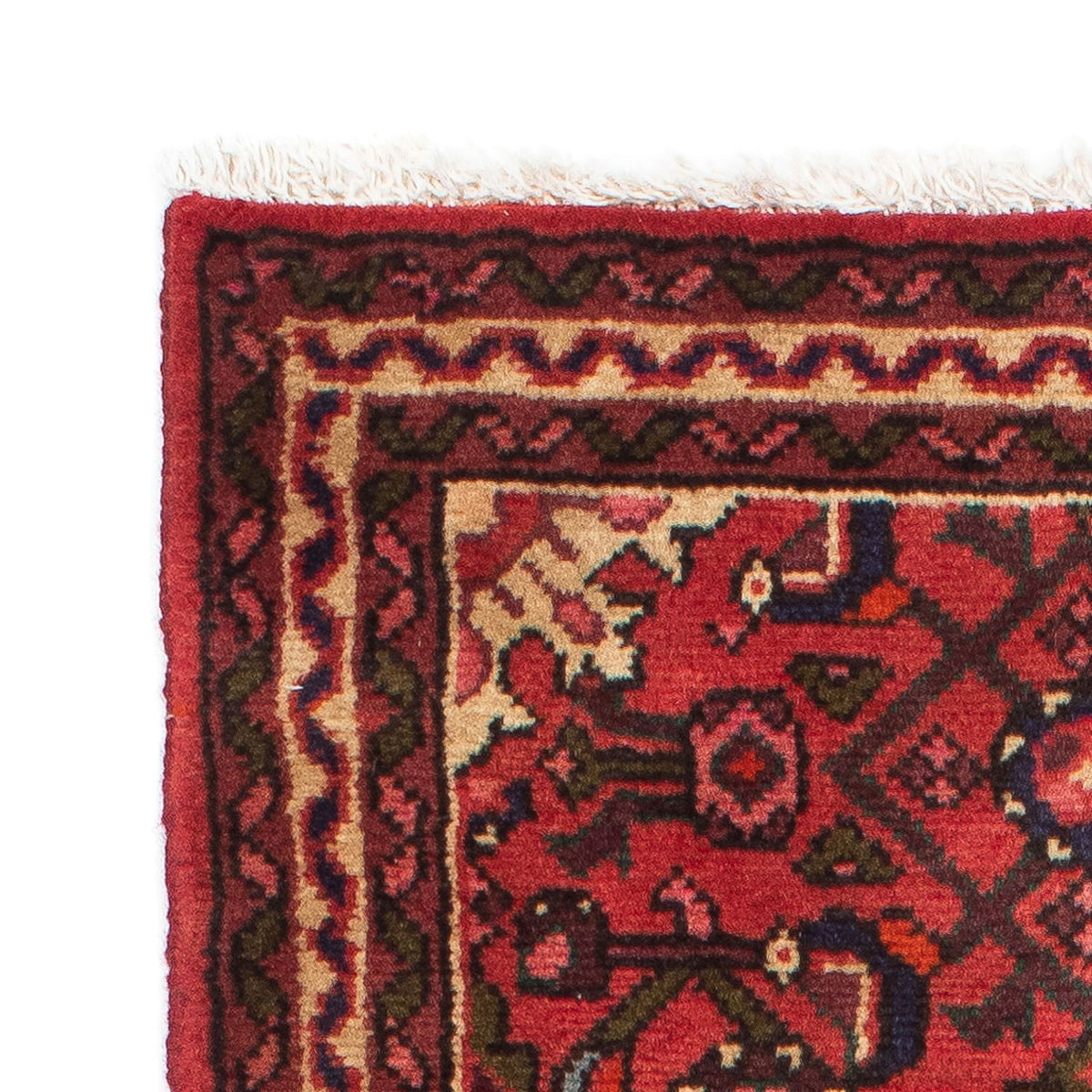 Tapis de couloir Tapis persan - Nomadic - 200 x 67 cm - rouge foncé