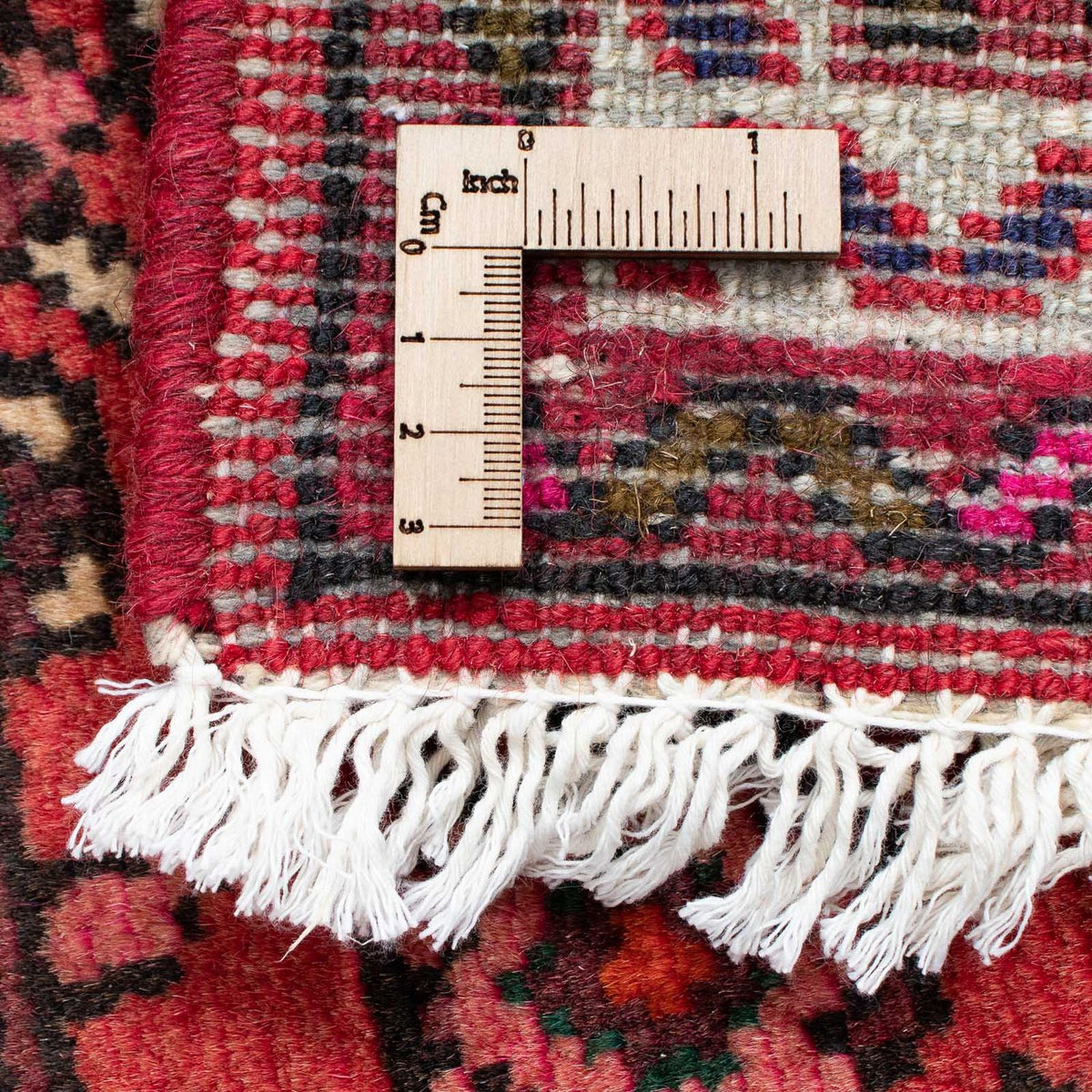 Tapis de couloir Tapis persan - Nomadic - 200 x 67 cm - rouge foncé