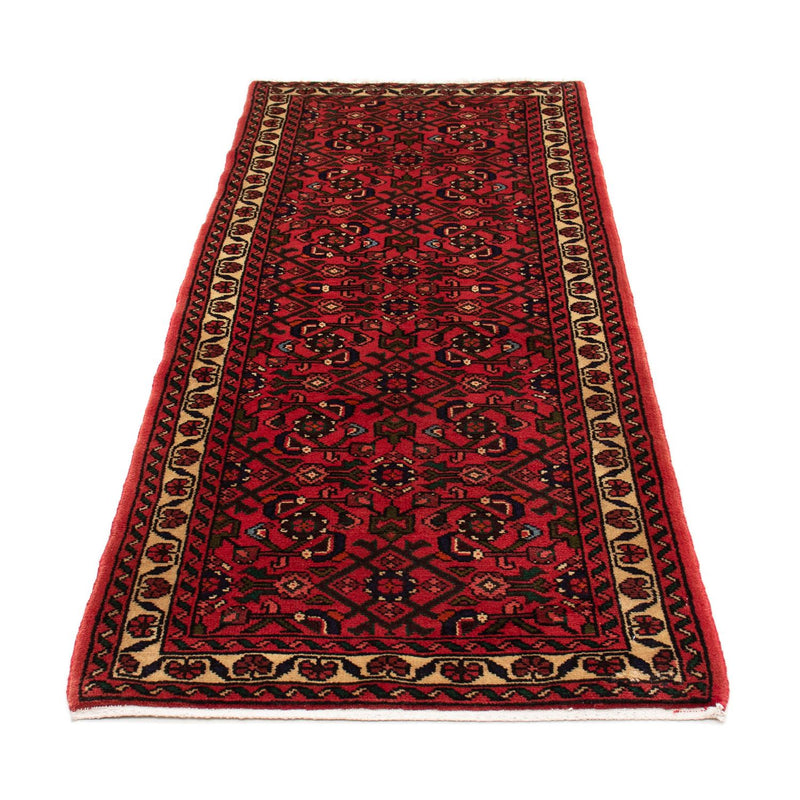 Tapis de couloir Tapis persan - Nomadic - 195 x 75 cm - rouge foncé