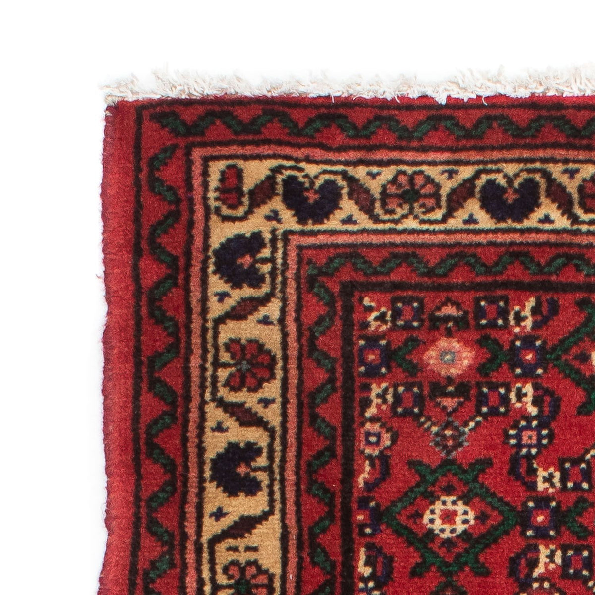 Tapis de couloir Tapis persan - Nomadic - 196 x 70 cm - rouge foncé