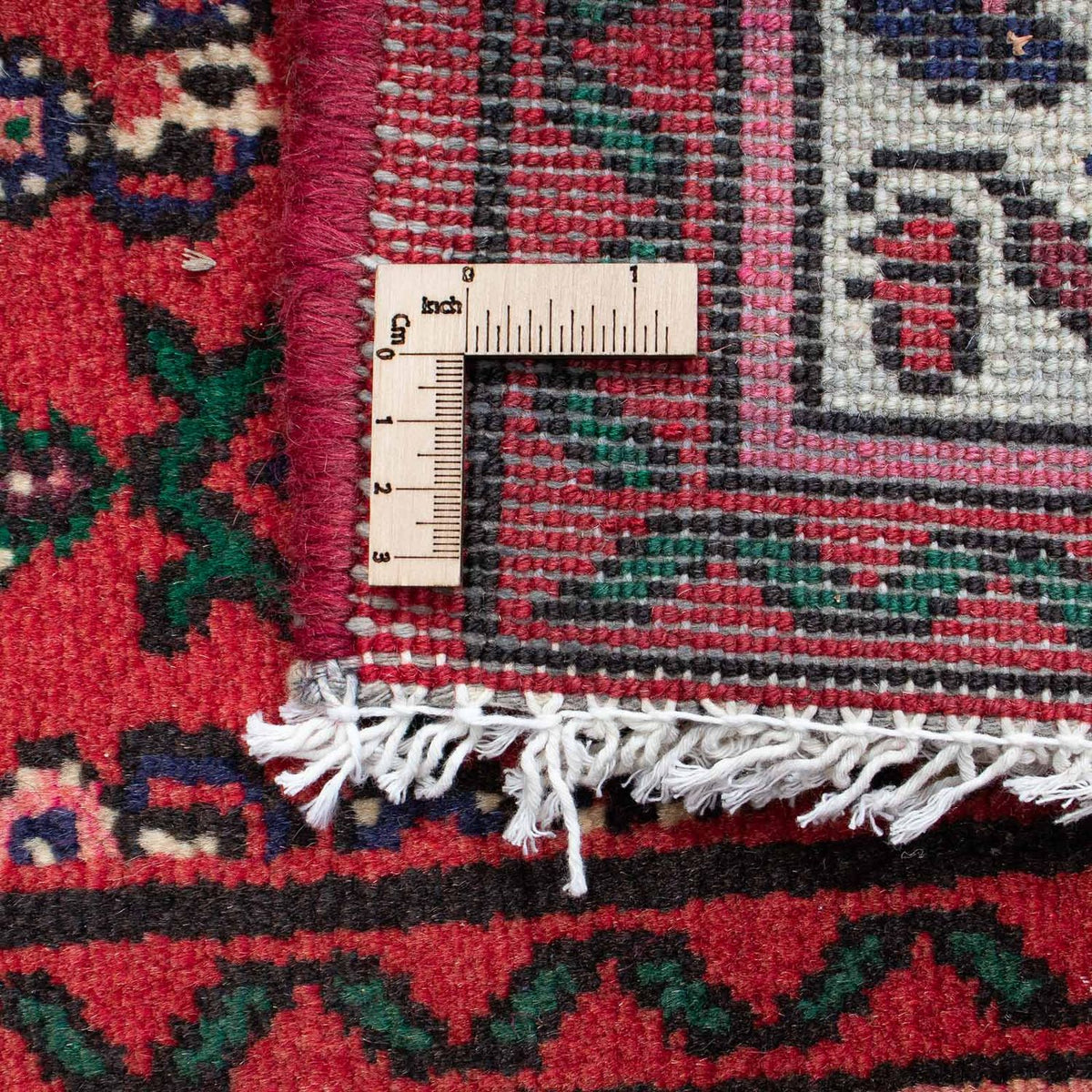 Tapis de couloir Tapis persan - Nomadic - 196 x 70 cm - rouge foncé