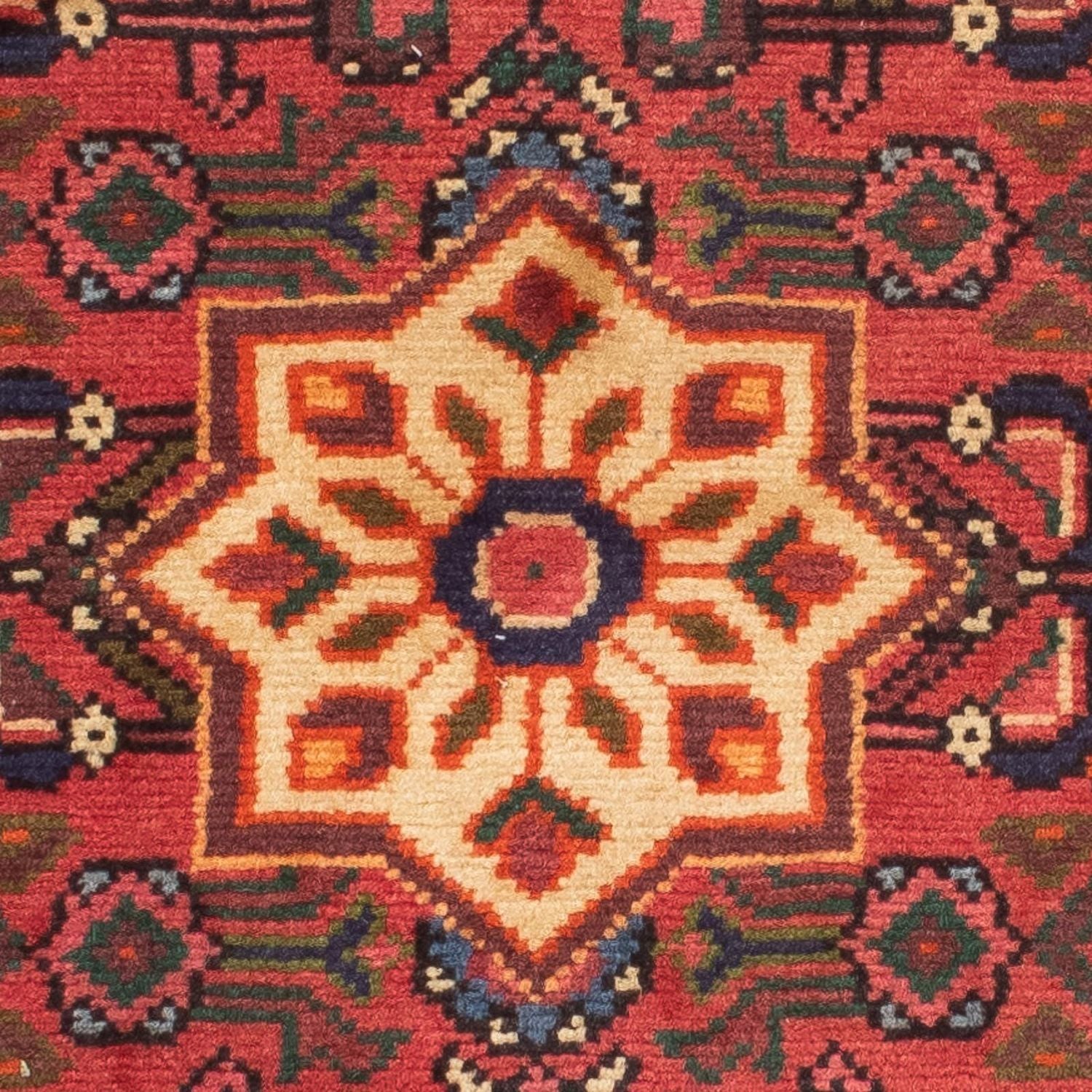 Tapis de couloir Tapis persan - Nomadic - 210 x 73 cm - rouge foncé