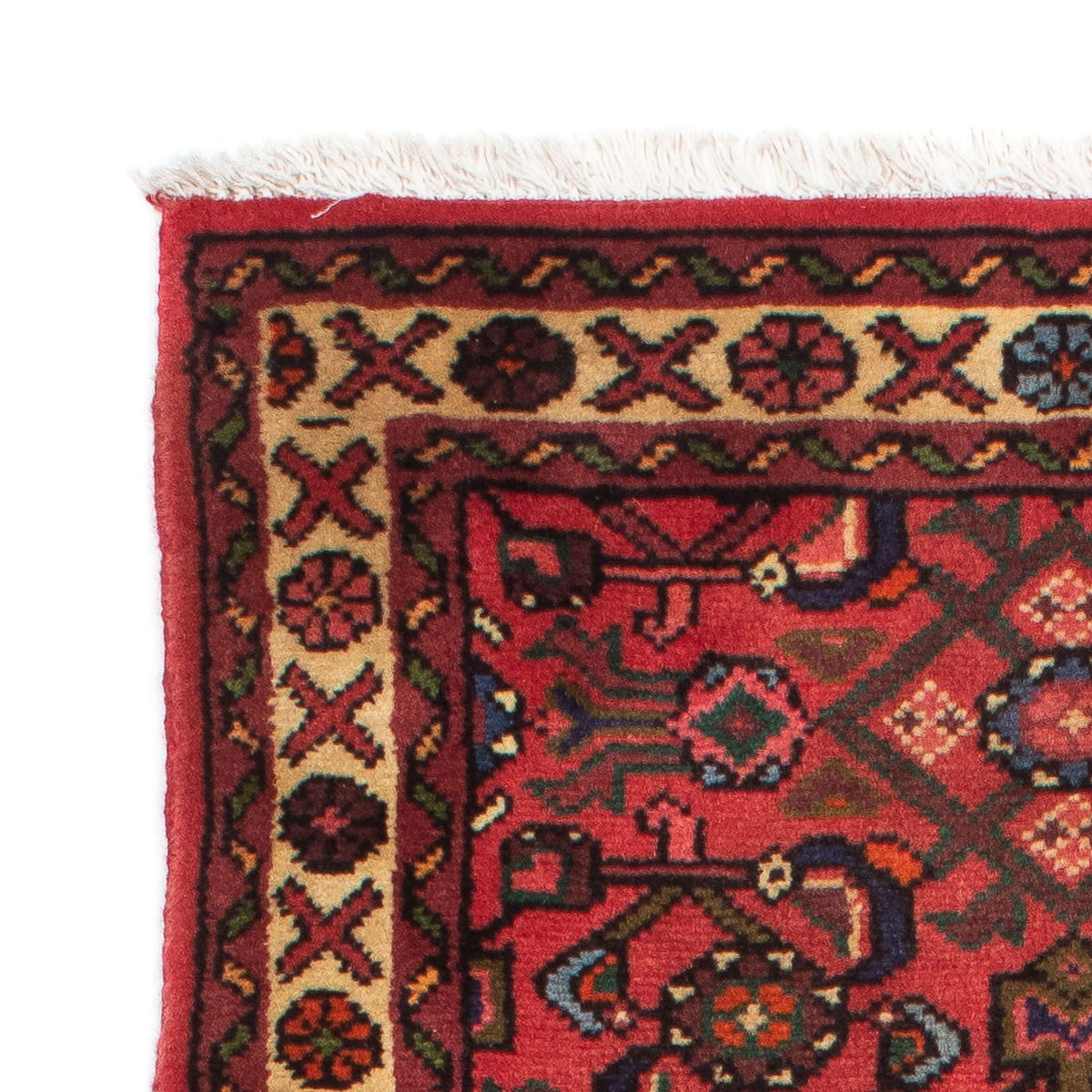Tapis de couloir Tapis persan - Nomadic - 210 x 73 cm - rouge foncé