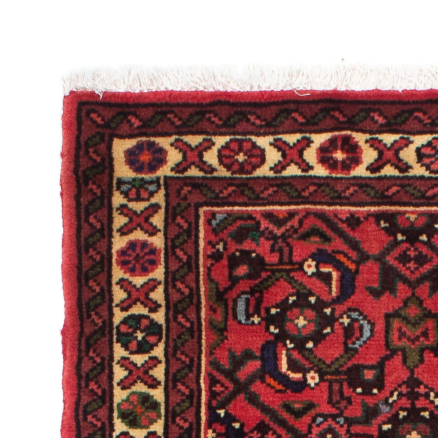 Tapis de couloir Tapis persan - Nomadic - 200 x 70 cm - rouge foncé
