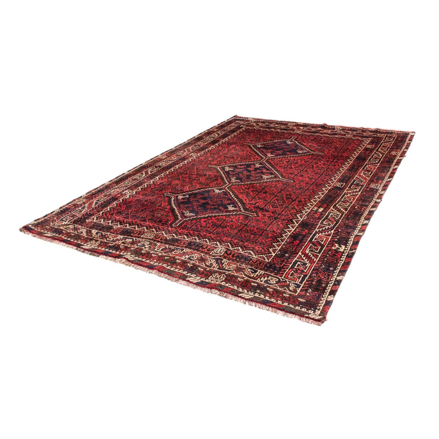 Tapis persan - Nomadic - 290 x 210 cm - rouge clair