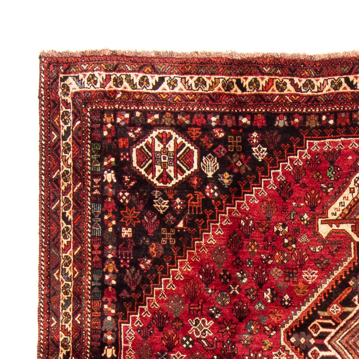 Tapis persan - Nomadic - 330 x 240 cm - rouge foncé