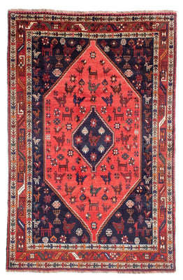 Tapis persan - Nomadic - 300 x 200 cm - rouge