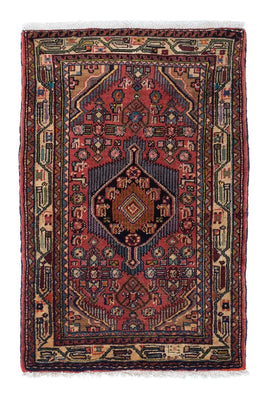 Tapis persan - Nomadic - 110 x 76 cm - rouge clair