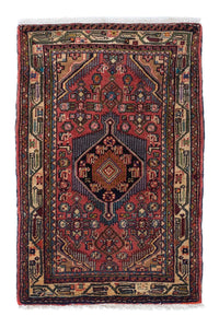 Tapis persan - Nomadic - 110 x 76 cm - rouge clair
