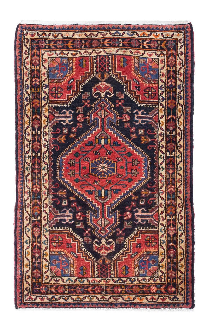 Tapis persan - Nomadic - 130 x 85 cm - bleu foncé