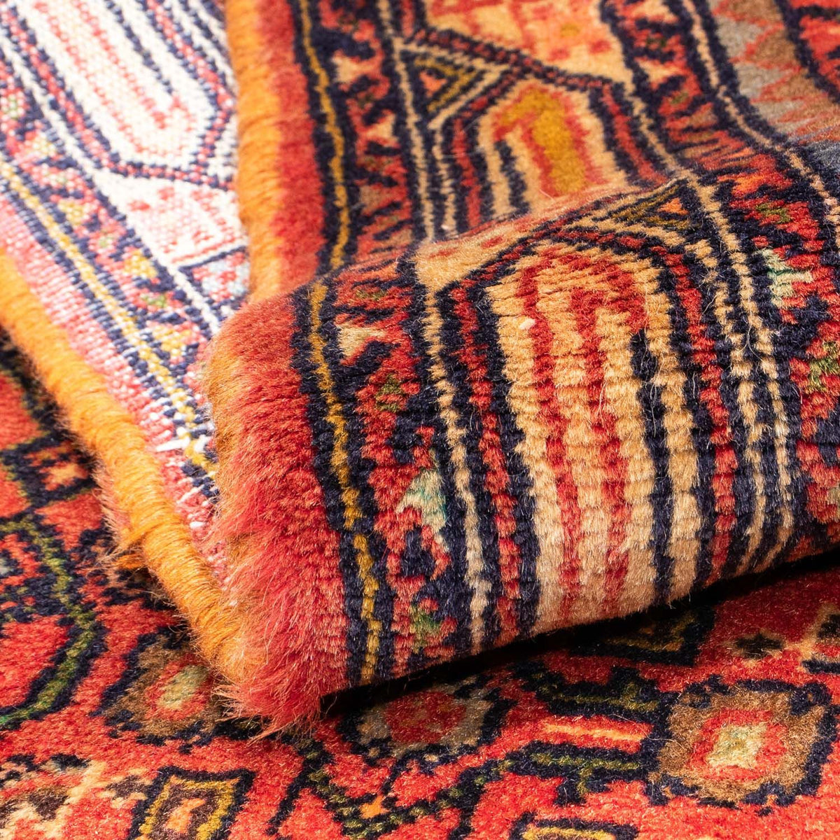 Tapis persan - Nomadic - 155 x 100 cm - rouge clair