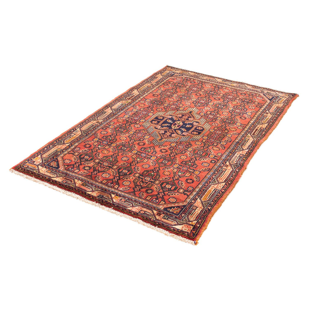 Tapis persan - Nomadic - 155 x 100 cm - rouge clair