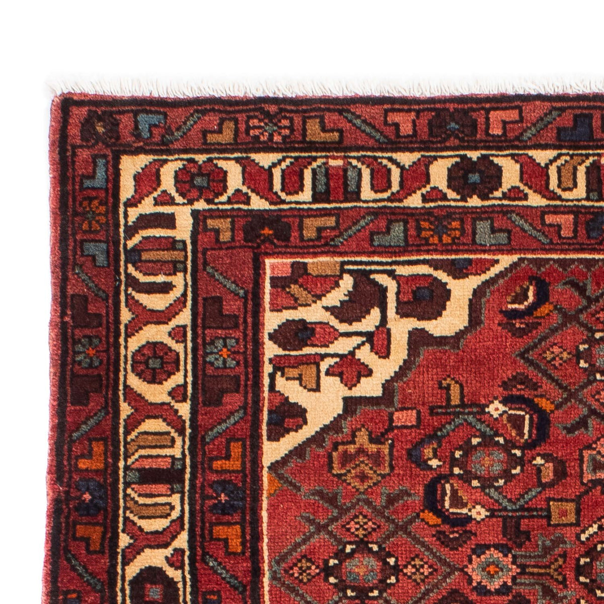 Tapis persan - Nomadic - 162 x 110 cm - rouge foncé