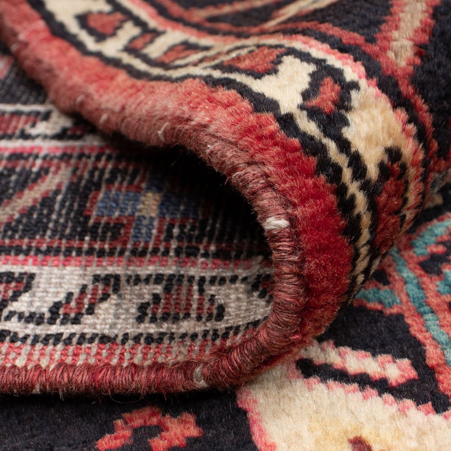 Tapis persan - Nomadic - 135 x 90 cm - bleu foncé