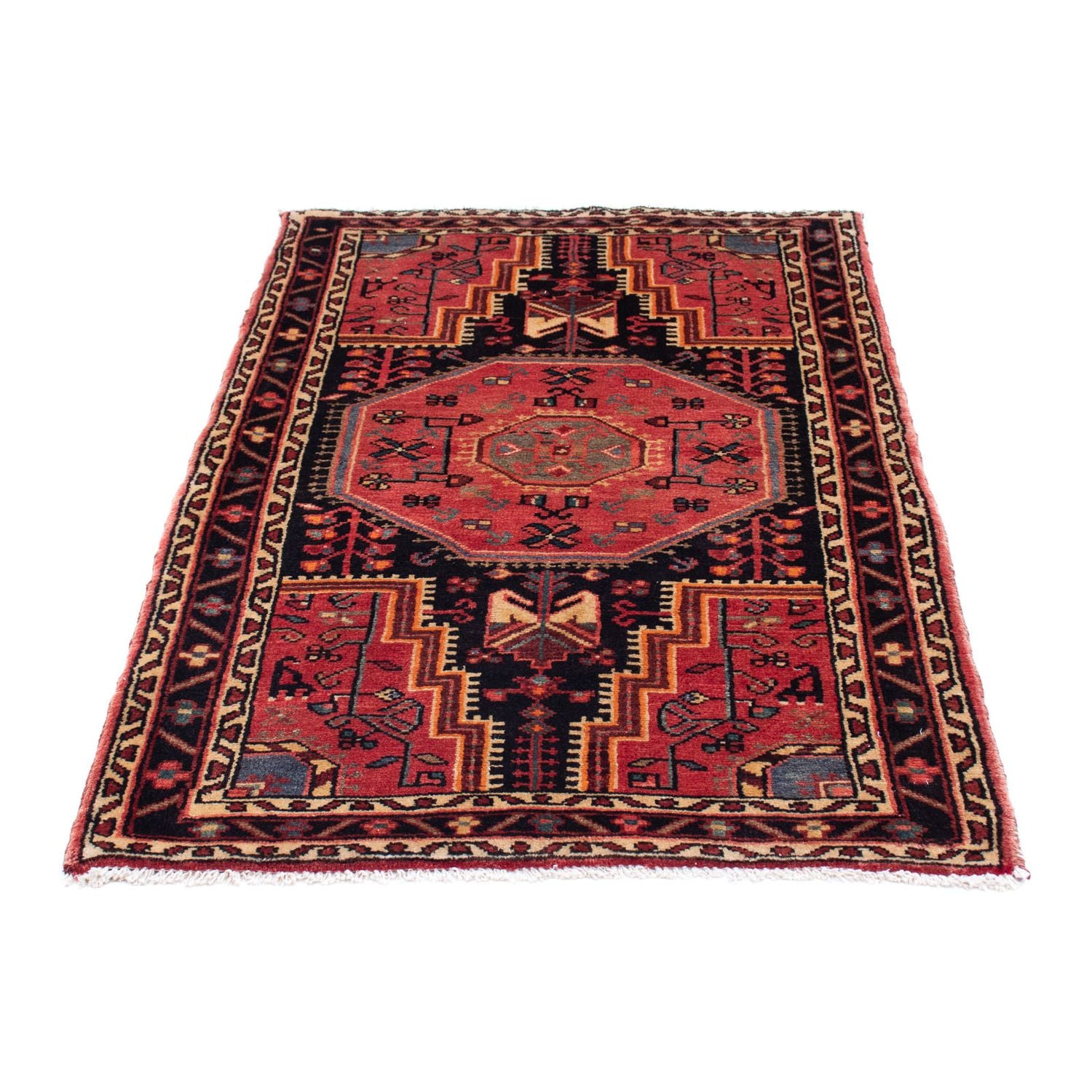 Tapis persan - Nomadic - 135 x 90 cm - bleu foncé