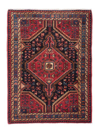 Tapis persan - Nomadic - 127 x 95 cm - bleu foncé